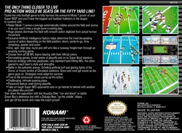 NFL Football (USA) box cover back